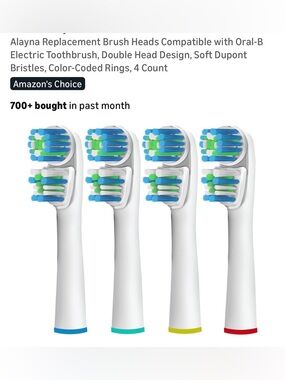 NWT Oral B Replacement Electric Toothbrush Heads - 4 Pack